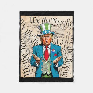 Trump Constitution Of The Usa Needs To Be Reread 1 Fleece Blanket