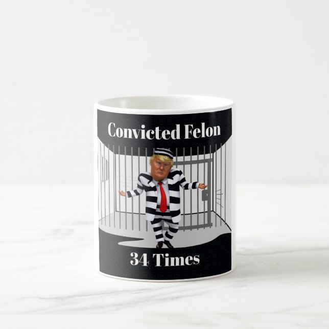 Trump Convicted Felon Coffee Mug (Center)
