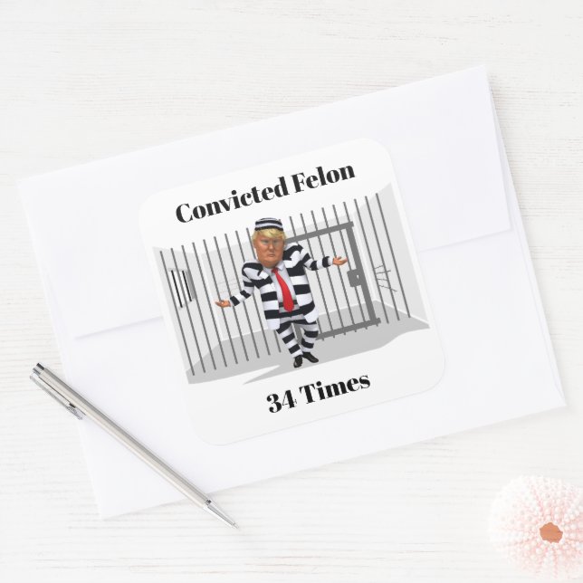 Trump Convicted Felon Sticker (Envelope)