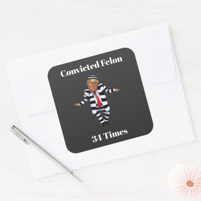 Trump Convicted Felon Sticker (Envelope)