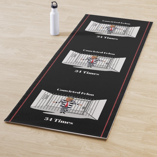 Trump Convicted Felon Yoga Mat (In Situ)