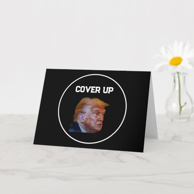 Trump Cover Up Greeting Card (Small Plant)