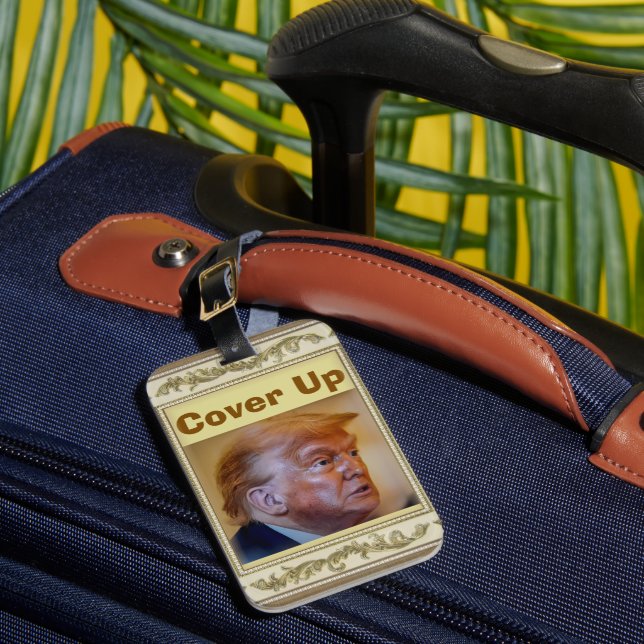 Trump/Cover Up Luggage Tag (Front Insitu 1)