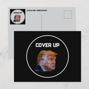 Trump Cover Up Postcard