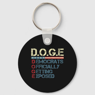 Trump D.o.g.e Doge Department Of Government Keychain
