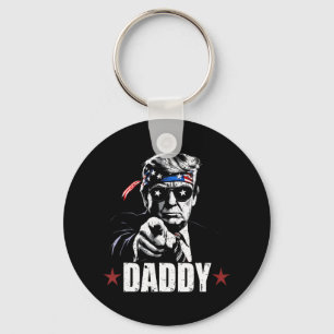 Trump Daddy 2025 Official Trump Daddy Funny 2 Keychain