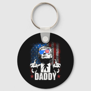 Trump Daddy 2025 Official Trump Daddy Funny 3 Keychain