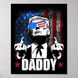 Trump Daddy 2025 Official Trump Daddy Funny 3 Poster