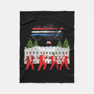 Trump Daddys Home White House Dance Make Xmas Grea Fleece Blanket
