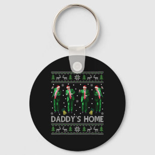 Trump Daddys Home White House Dance Make Xmas Grea Keychain