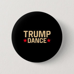 Trump Dance 2024 Qr 4547 Funny Trump Dancing Code  2 Inch Round Button