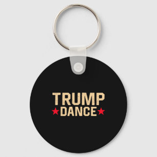 Trump Dance 2024 Qr 4547 Funny Trump Dancing Code Keychain