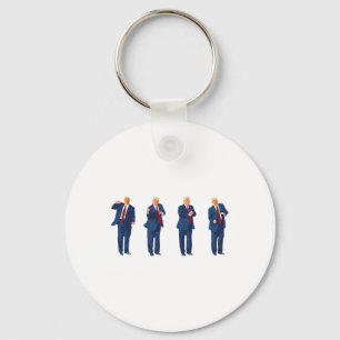 Trump Dance 4th Of July Trump 2024 Keychain