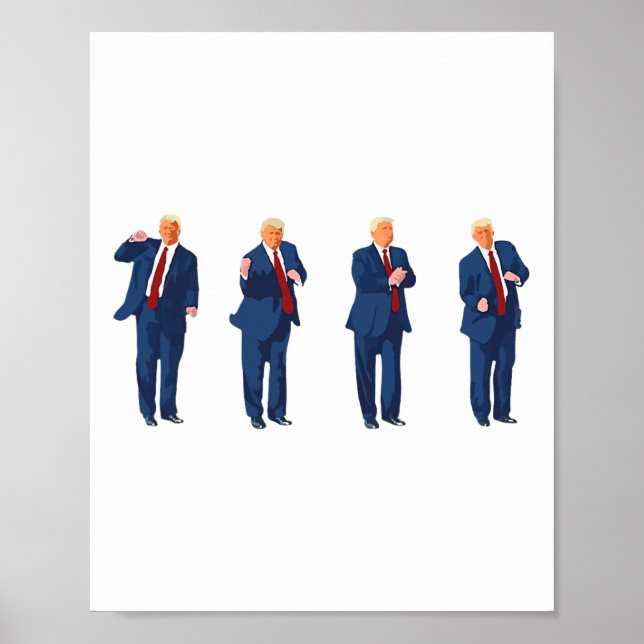 Trump Dance 4th Of July Trump 2024  Poster (Front)