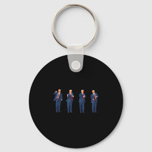 Trump Dance 4th Of July Trump 2025 1 Keychain