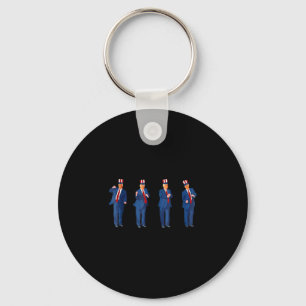 Trump Dance 4th Of July Trump 2025  Keychain