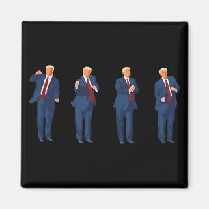 Trump Dance 4th Of July Trump 2025 Magnet