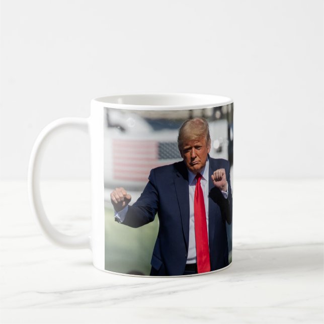 Trump Dance Funny Coffee Mug (Left)