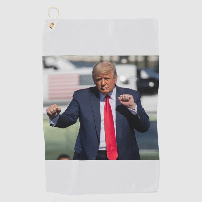 Trump Dance Funny Golf Towel (Front)