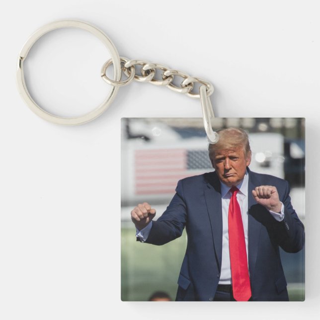Trump Dance Funny Keychain (Front)