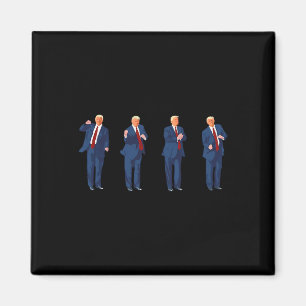 Trump Dance Funny Pro Trump 2024 Vote Trump Presid Magnet