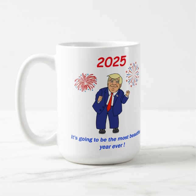 Trump Dance - Most Beautiful Year Ever Coffee Mug (Left)