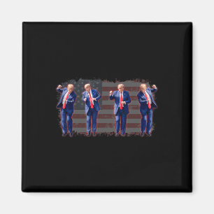 Trump Dance Pro Trump 2024 Trump President Mega 45 Magnet