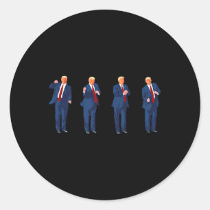Trump Dance Pro Trump 2024 Trump President Mega Classic Round Sticker