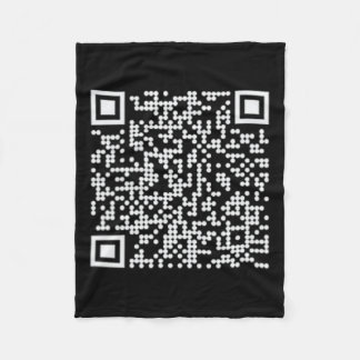 Trump Dance Qr Funny President Trump Dancing Code Fleece Blanket