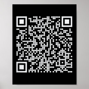 Trump Dance Qr Funny President Trump Dancing Code  Poster
