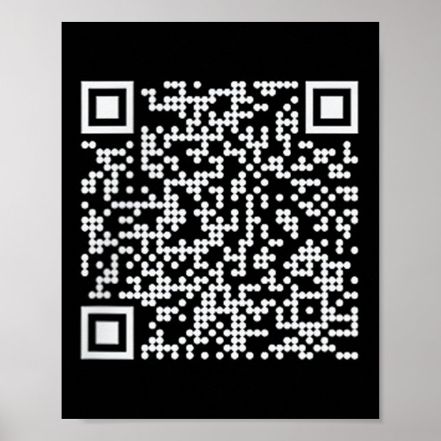Trump Dance Qr Funny President Trump Dancing Code  Poster (Front)