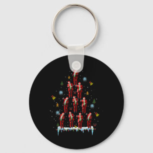 Trump Dance Santa Claus Tree Christmas Xmas Pajama Keychain