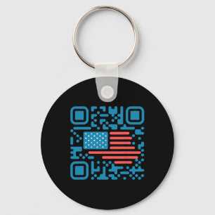Trump Dance Troll Qr Funny President Trump Dance C Keychain