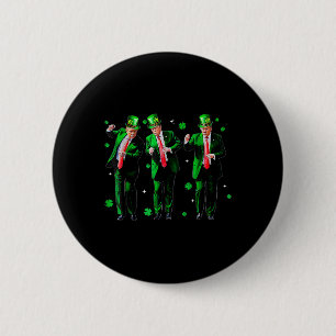 Trump Dance Trump 2024 Make St Patricks Day Great  2 Inch Round Button