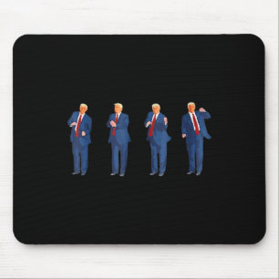 Trump Dancing America 47 And 4th Of July Fathers D Mouse Pad