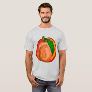 Trump dans Peach Mens T-Shirt de base, Chemise d'a