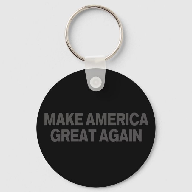 Trump Dark MAGA Keychain (Front)