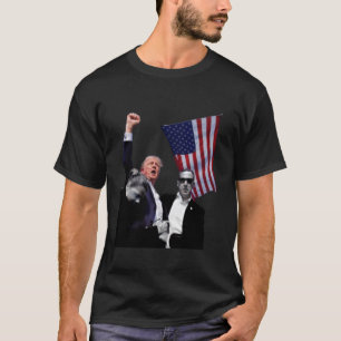 Trump Defiant Victory July 13th 2024 Rise Up Ameri T-Shirt