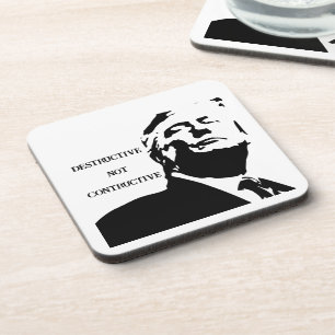 Trump/Destructive Beverage Coaster