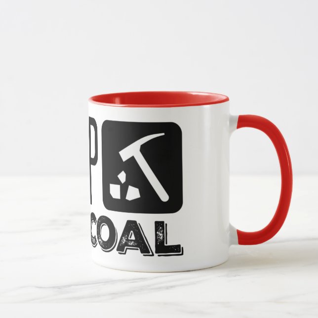 Trump Digs Coal - Trump 2020 Mug (Right)