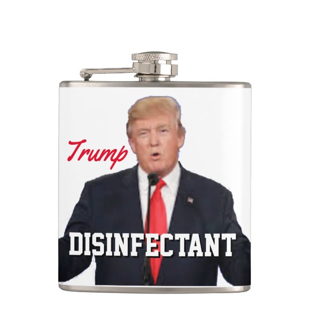 Trump Disinfectant Hip Flask (Front)