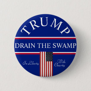 Trump Drain the Swamp  2 Inch Round Button