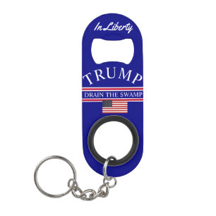 Trump Drain the Swamp Keychain Bottle Opener