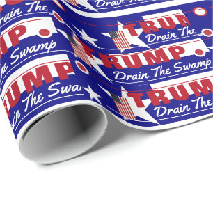 Trump Drain the Swamp   Wrapping Paper