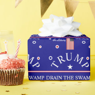 Trump Drain the Swamp Wrapping Paper