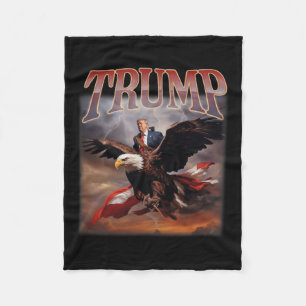 Trump Eagle Usa President 2024 Take America Back M Fleece Blanket