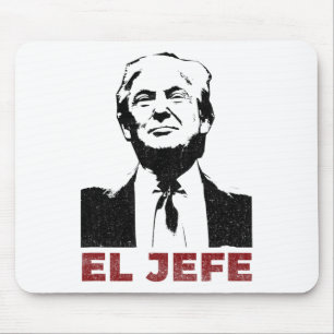 Trump El Jefe Cinco De Mayo Vintage Men Women Kids Mouse Pad