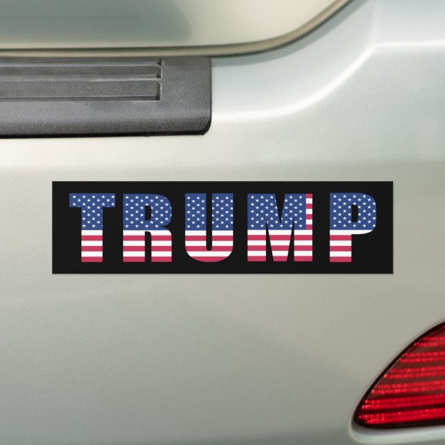 Trump Election 2020 Bumper Sticker (On Car)