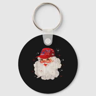 Trump Election Map Merry Christmas Holiday Santa H Keychain