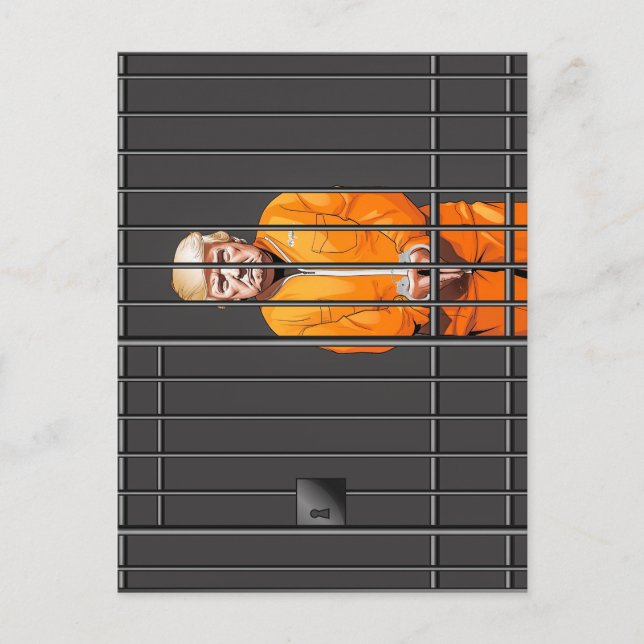 Trump en prison Carte postale (Devant)